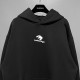 Balenciaga Autumn Winter Velvet Cotton Front Open B Print Hoodies With Pocket Men Women's Tops Big Size Women Clothes