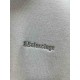 Balenciaga Autumn Winter Oversize Hoodies Front Embroider Pocket Color Gray Cotton Casual Style Male Famale High Quality Tops