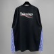 Balenciaga Spring Autumn Oversize Sweatshirt O-neck Embroider Black Grey Blue Mixed Colors Mixed Long Shirt Male Famale High Quality Tops