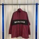 Balenciaga Spring Autumn Multicolour Elastic Hem Windproof Coat  Men Women's Shoulder Striped Tops Oversized Women Coat