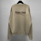 Balenciaga Autumn Winter Velvet Front Embroider Back Coal Print Embroider  O Neck Sweater Men Women's Tops