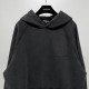 Balenciaga Autumn Winter Big Size Hoodies Adhesive Tape Ink Print Color Black Fabric 100% Cotton Casual Style Male Famale High Quality Tops