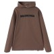 Balenciaga Autumn Winter Big Size Hoodeis Front Blurred Letters Print Color Brown White Casual Style Male Famale High Quality Tops