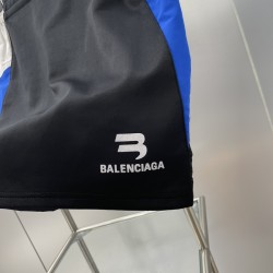 Balenciaga Autumn Autumn Front Hook Print Back Open B Embroider Mixed Colors Stretch Sports Skirt Women Clothes With Pocket