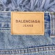 Balenciaga 2022 Couples Oversized Wide-leg Straight Jeans Blue Pants Girls Recommend Wearing Size XS 1